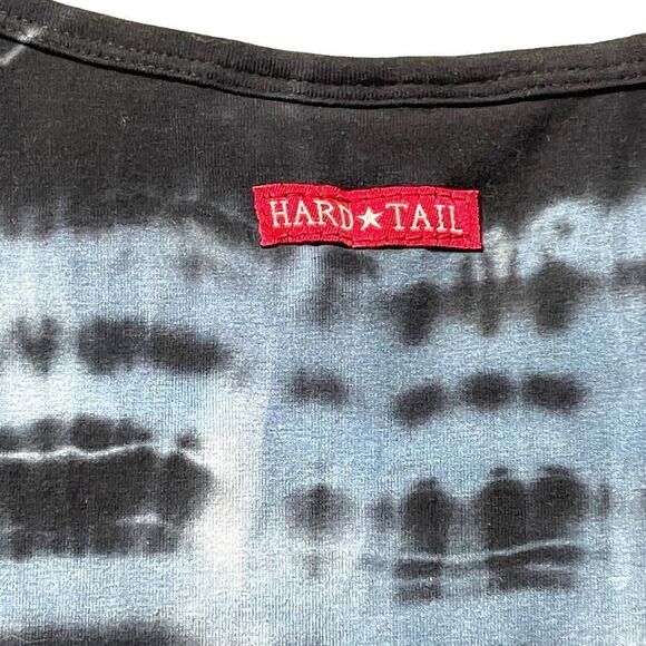 HARD TAIL Tie Due Ruched Short Sleeve Dress S - Picture 5 of 6